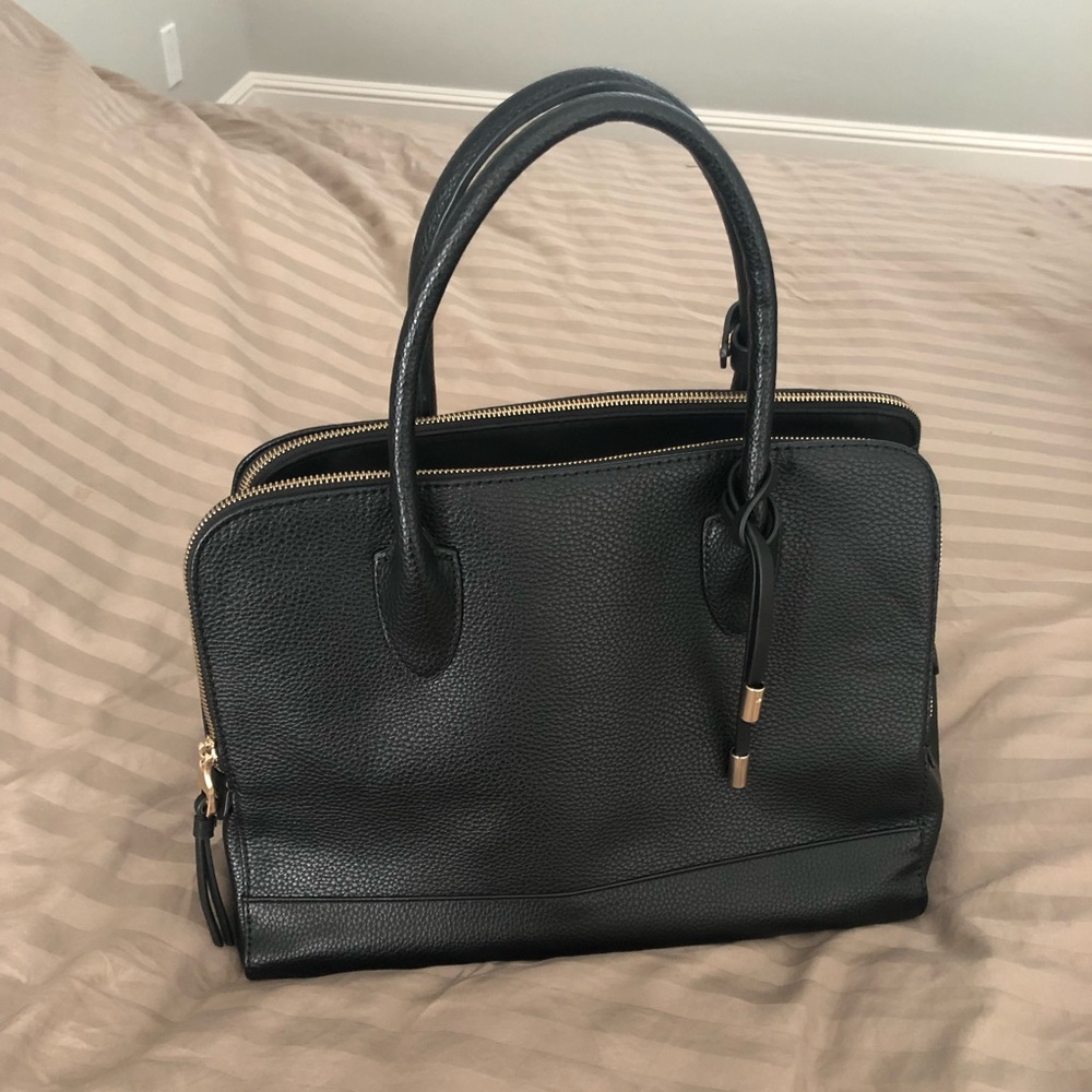 Zara black tote bag